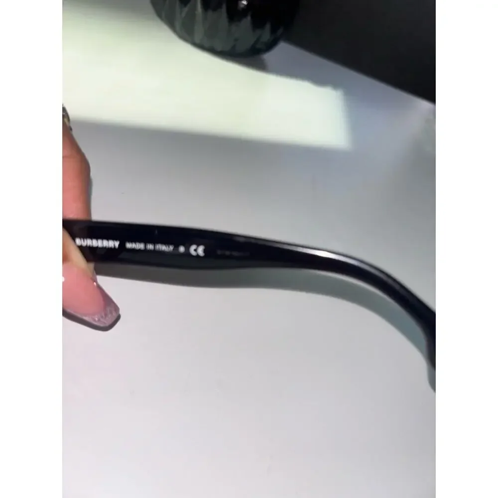 Burberry Black Cat-Eye Sunglasses with Dark Lenses